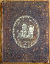 Cover of the Spencer Family bible. Click to enlarge.